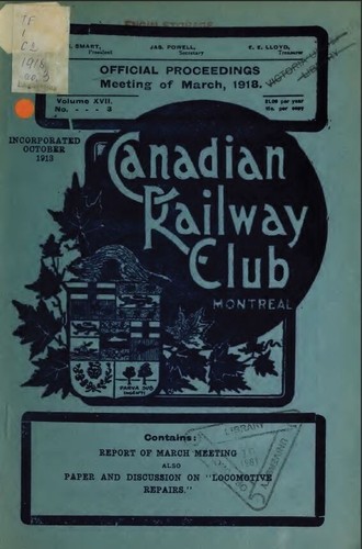 Canadian railway club - canadian,